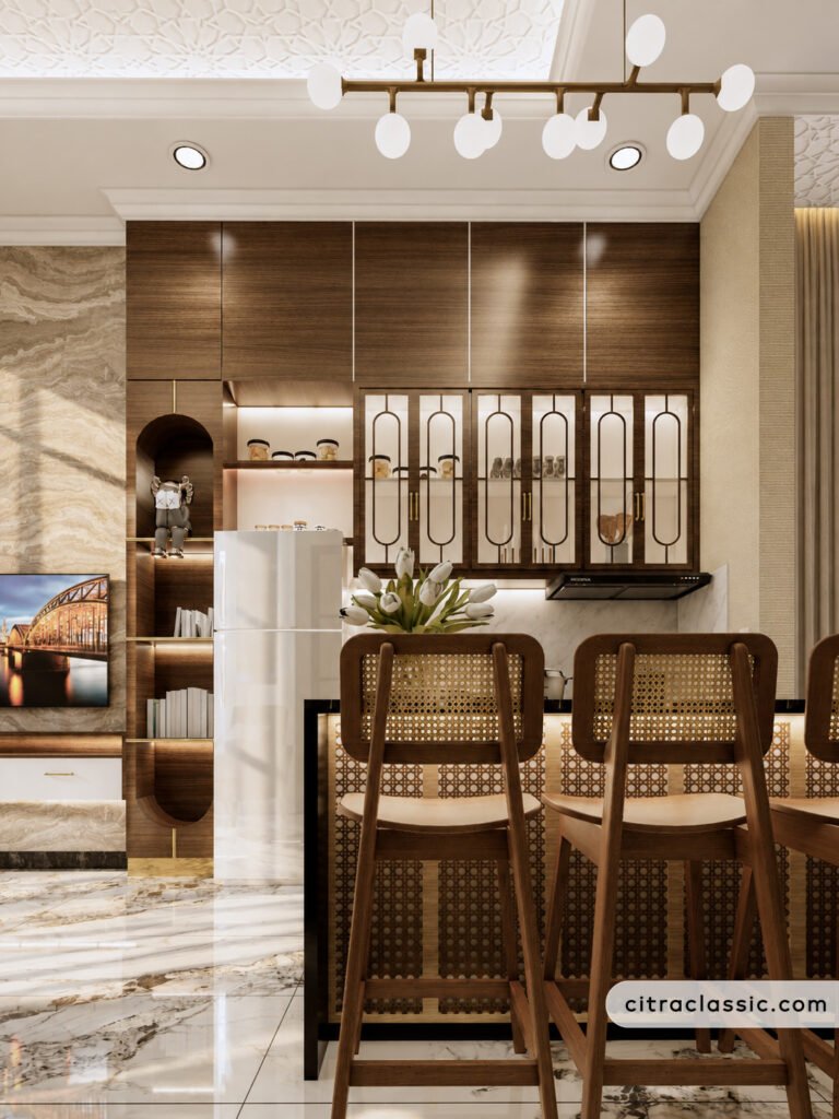Modern Classic Kitchen & Living Room – Mr. A Residence